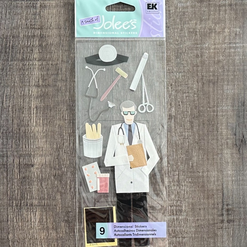 💞 New Jolee's Doctor Dimensional Scrapbook Stickers